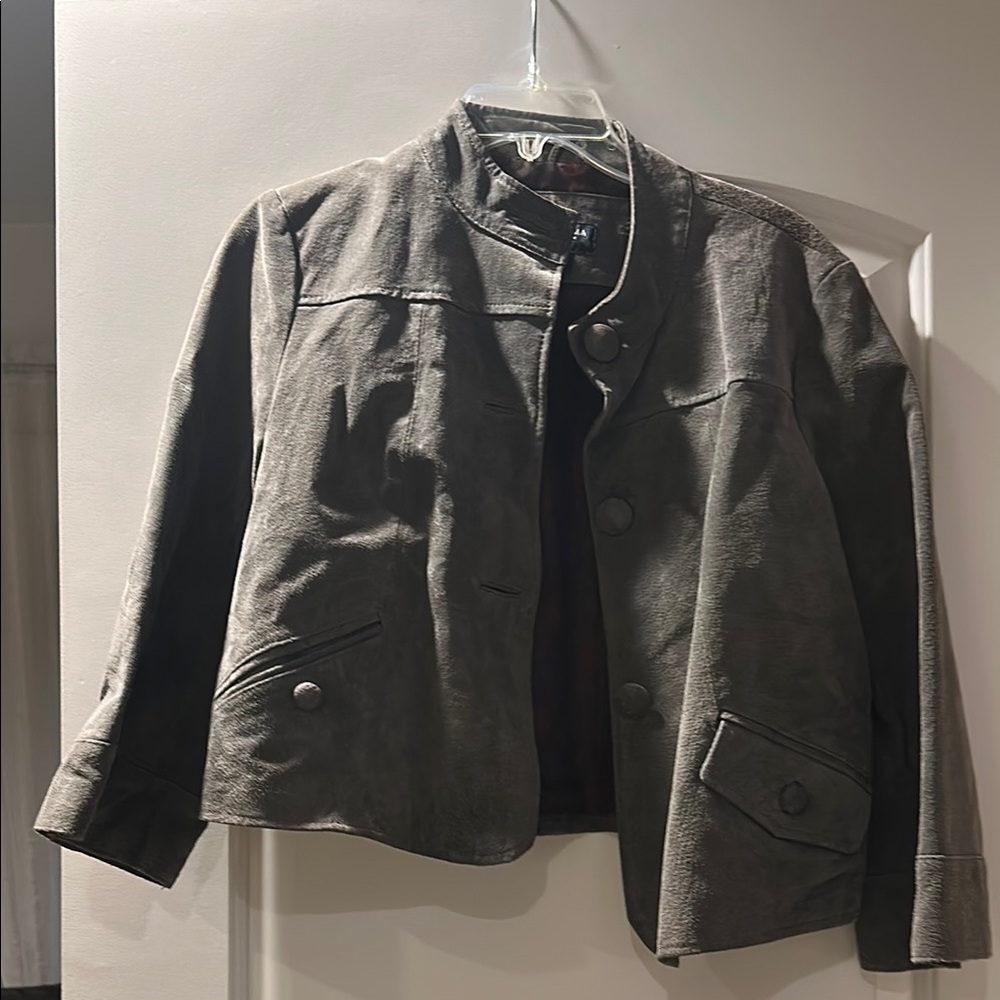 Sonoma Gray Leather Jacket
